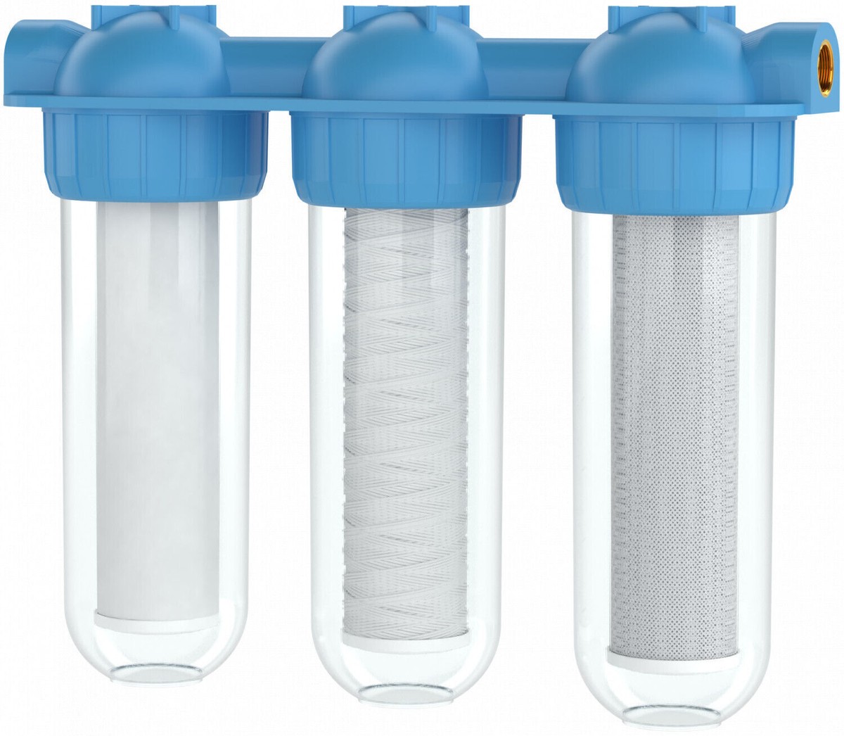 KIT FILTRI ACQUA 3 STADI ANTI CALCARE DEPURAZIONE E IMPURITA' CHIAVE E - Foto 8