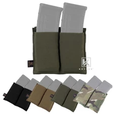 KRYDEX Double 5.56 Open Top Mag Pouch Tactical Magazine Holster Carrier MOLLE