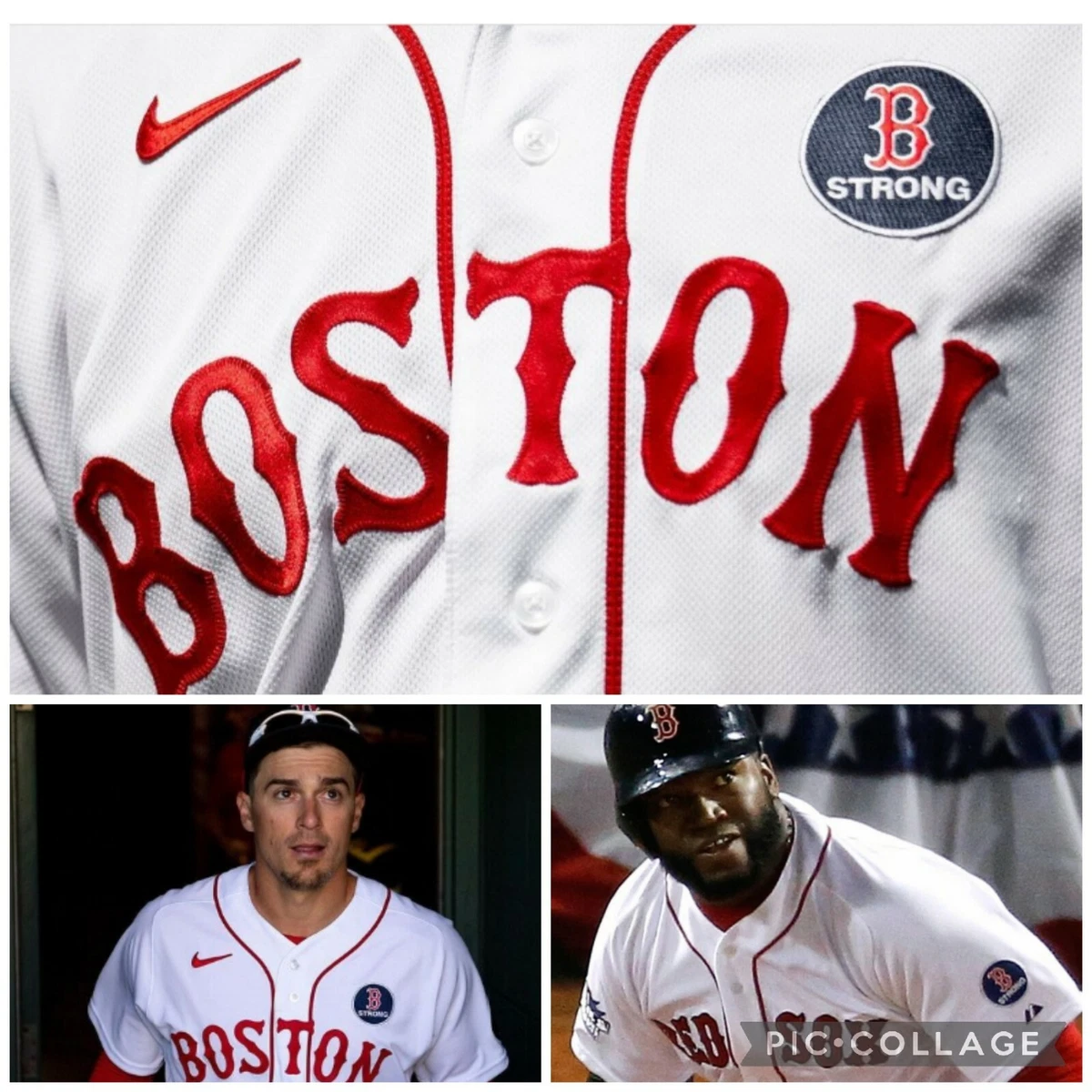 2 patch on red sox jersey