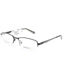 Adolfo Sport Allstar Black Half Rim Eyeglass Frame 180 Arm Swing 48 16 135