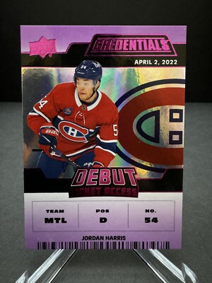 2022-23 Upper Deck Credentials Jordan Harris Debut Ticket Access 07/10