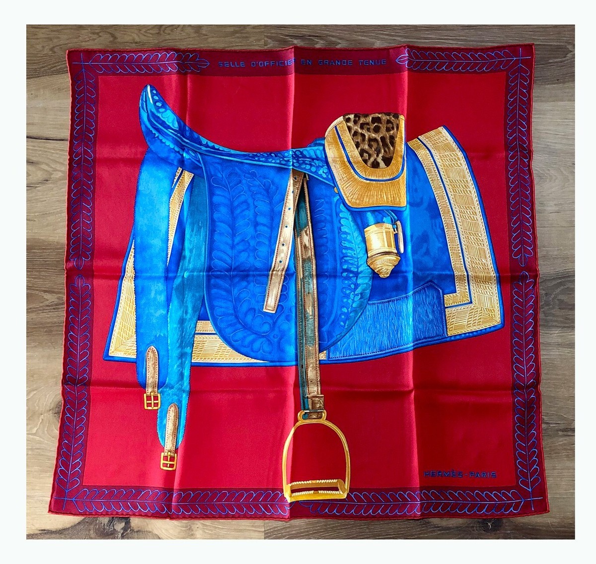 Hermes Scarf Selle d'Officier en Grande Tenue 70cm | eBay