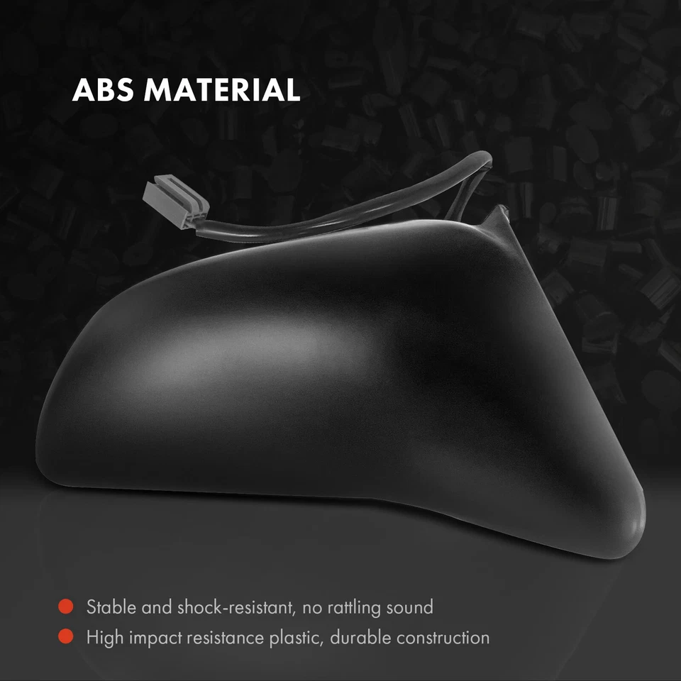 Espejo retrovisor izquierdo izquierdo izquierdo lado del conductor negro para Ford Tempo 1988-1994 Mercury Topaz Foto 3 de 4