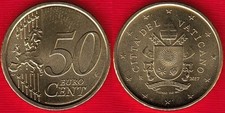 Vatican 50 euro cents coin 2017  Franciscus  UNC