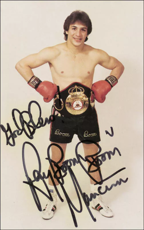 Ray Boom Boom Mancini - Autographed Inscribed Photograph