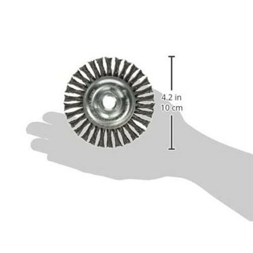 3 Pack - 4" x 5/8-11" Stringer Bead Wire Wheel Stainless Steel For Angle Grinder - Picture 4 of 4