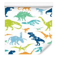 10M Vlies Tapeten Rollen Kinderzimmer Wildtiere Dinosaurier VöGel Bunt Xxl 3434