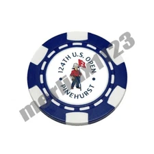 2024 US Open Pinehurst No. 2 Number Diamagnetic Clay Poker Chip Golf Ball Marker