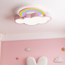 19 Inch Cloud Shape Ceiling Light Modern Recessed LED Fixture with Acrylic Shade