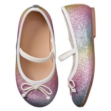 NWT Gymboree Spring Forward Rainbow Sparkle Flats Shoes Toddler Girls