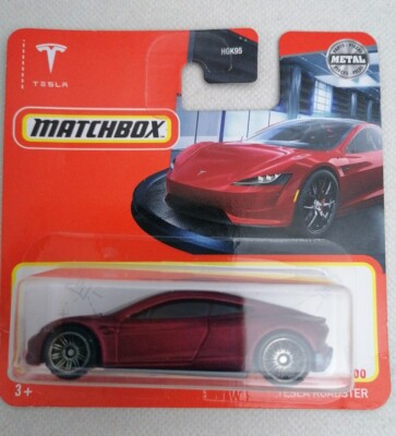 S068  - Mattel - Matchbox - HGK95-LA10 - Tesla Roadster 2021 - Metal - NEU