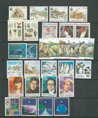 nzページ NEW ZEALAND 1970-1990s a selection of complete sets on 8 pages all