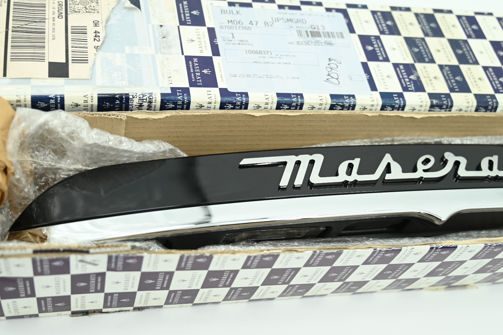 Genuine OEM Maserati Ghibli Rear Trunk Lift Gate Handle Trim Camera 670017260