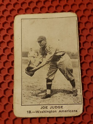 1922 American caramel joe judge. fair to good.