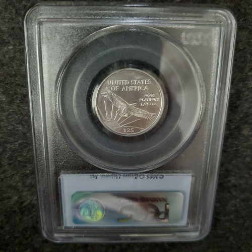 2005 $25 AMERICAN PLATINUM EAGLE MS69 FIRST STRIKE 1/4oz. - Picture 4 of 4