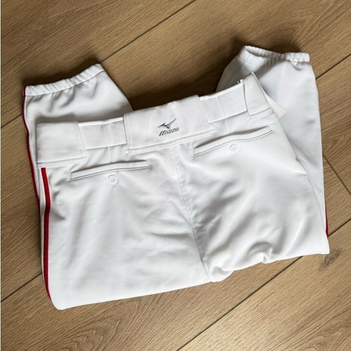 Mizuno Youth Premier Short Baseball Pant White with Red Piping Size XX-Large NWT - Picture 7 of 8