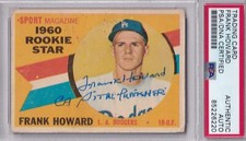 Frank Howard SIGNED 1960 Topps RC 