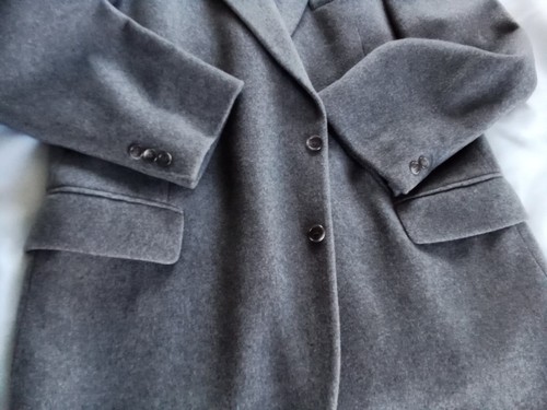 Savile Row 46 Blazer Mens 46L, Gray 100% Wool Sport Coat Jacket, Length 32.5" - Picture 11 of 19