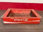VINTAGE WOOD COKE COCA COLA CARRIER WOODEN CRATE BOX 1124