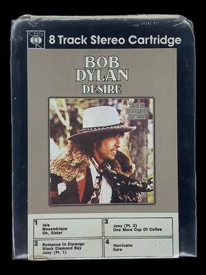 SEALED, Bob Dylan    Desire 42-86003, 8-Track Cartridge, UK, 1975