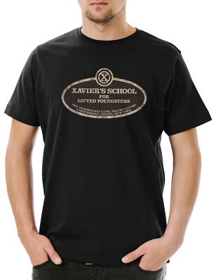 Xavier's School For Gifted Youngsters Herren T-Shirt Professor X Logo Schule Men