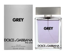 The One Grey Dolce & Gabbana for Men 3.4 oz Eau de Toilette intense Spray 