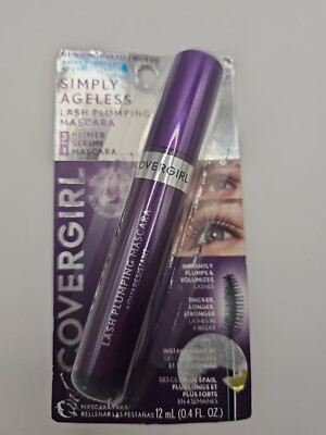 Covergirl Simply Ageless Lash Plumping Primer Serum Mascara 3in1 120 BLACK #110