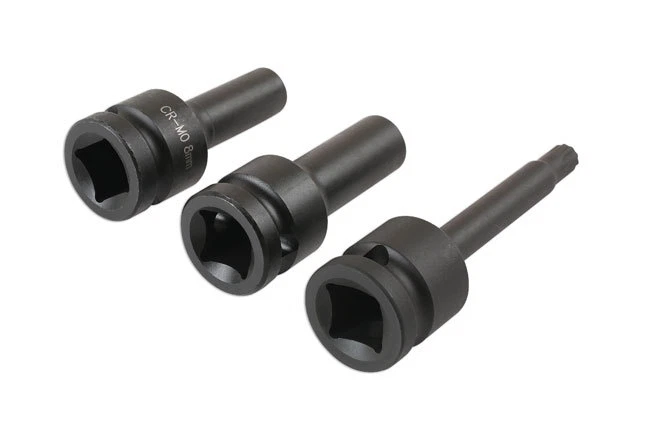 LASER TOOLS 6345 SPLIT RIM SOCKET BITS OZ WHEELS 10 POINT 1/2 DRIVE - Image 4 of 4