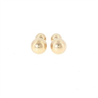 Gemelli a sfera fissi vintage da uomo designer Tiffany & Co oro giallo 14k firmati