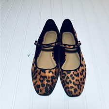 Time and Tru Women  s Size 8.5 Leopard Print Flats NWT