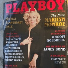 Playboy January 1997 Holiday Anniversary Illustrated Issue Marilyn Monroe Cover