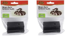 (2 Pack) Zilla Reptile Terrarium Covers Heavy Duty Screen Clips, Small 5-29 G...