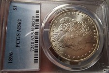 アメリカ　モルガンダラー銀貨1896 MS-62 PCGS アメリカ モルガンダラー銀貨1896 MS-62 PCGS - メルカリ