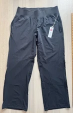 NWT Women’s Manduka Explorer Pant Size L Black Yoga Performance Activewear New!