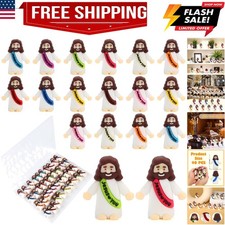40 Pcs Mini Jesus Figurines in Bulk, Little Jesus Loves You Figures to Hide T...