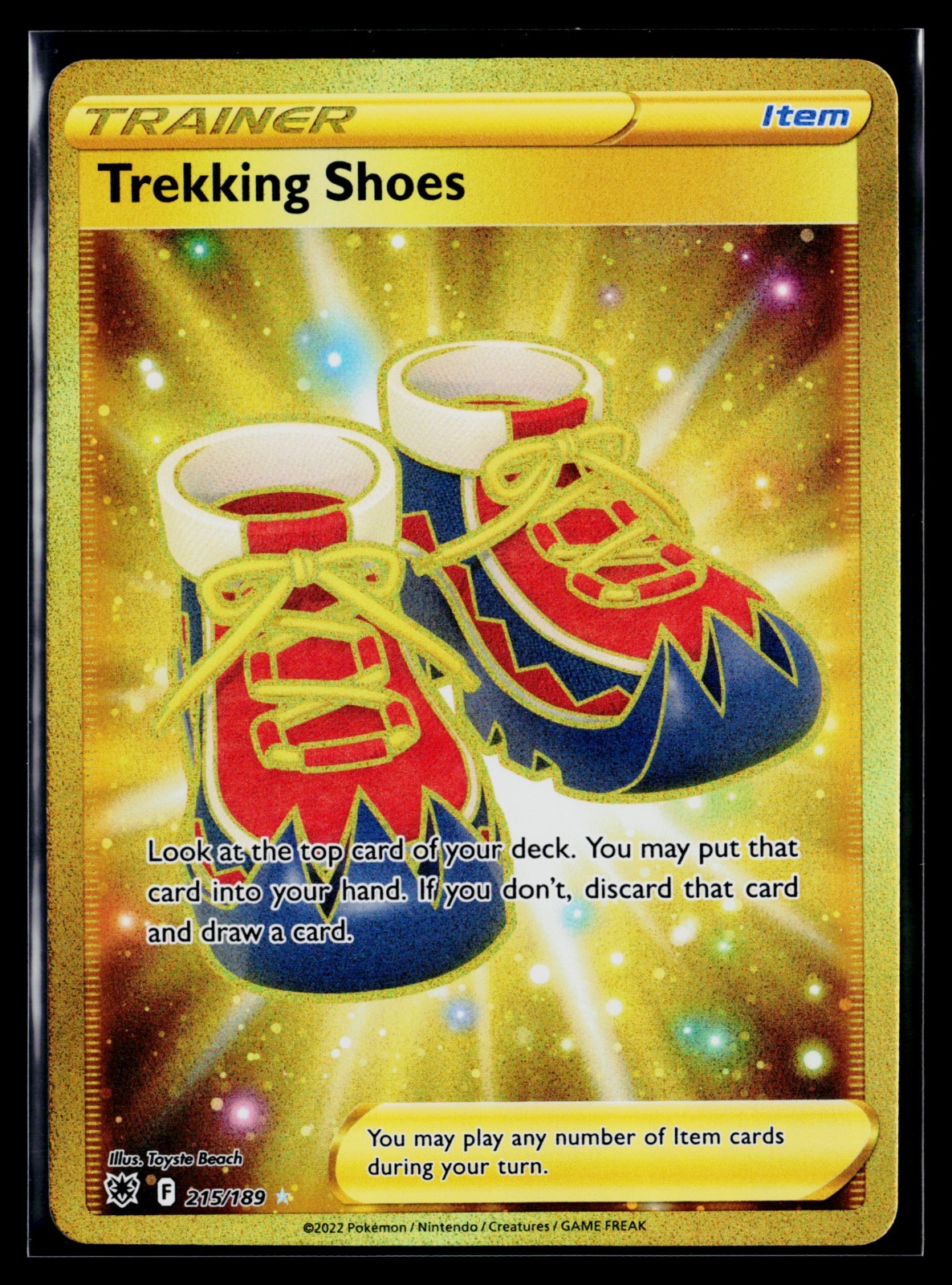 Trekking Shoes 215/189 Secret Rare Holo NM/Mint SWSH10: Astral Radiance Pokemon