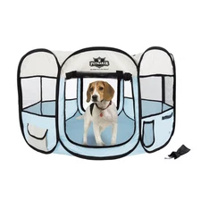 Pop-Up Pet Playpen - 38-Inch Indoor and Outdoor Dog Kennel with Carrying Bag ...