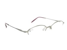 Charmant CH8512 Women's Pink Titanium Half-Rim Eyeglasses Frames 49-19 145 Japan