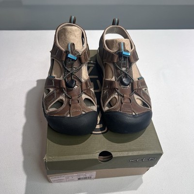 KEEN Womens Venice Sandals Sz 8 Leather Dark Earth Outdoors Hiking Granola Girl