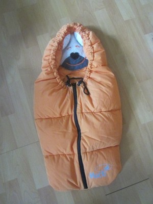 Mucki Kuschelsäckchen orange für Schalensitze