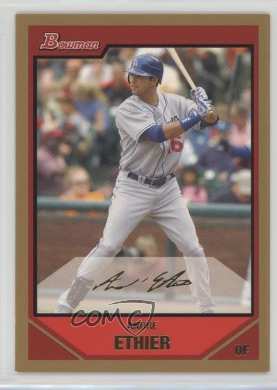 2007 Bowman Gold Andre Ethier #14 0l2