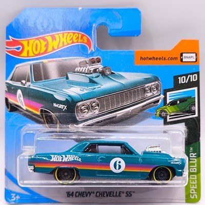 HOT WHEELS Short Card HW 2019 SPEED BLUR 64 CHEVY CHEVELLE SS GREEN BLUE 10/10