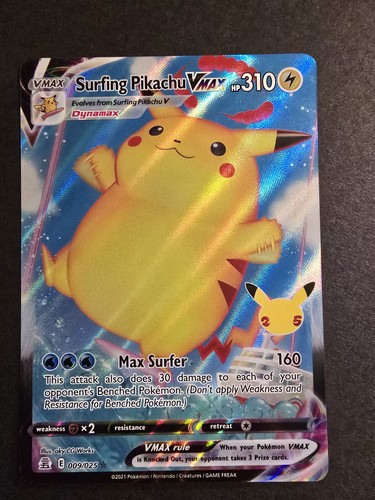 Pikachu VMAX Pair - Surfing & Flying (Celebrations 2021) - NM/M - Picture 6 of 6