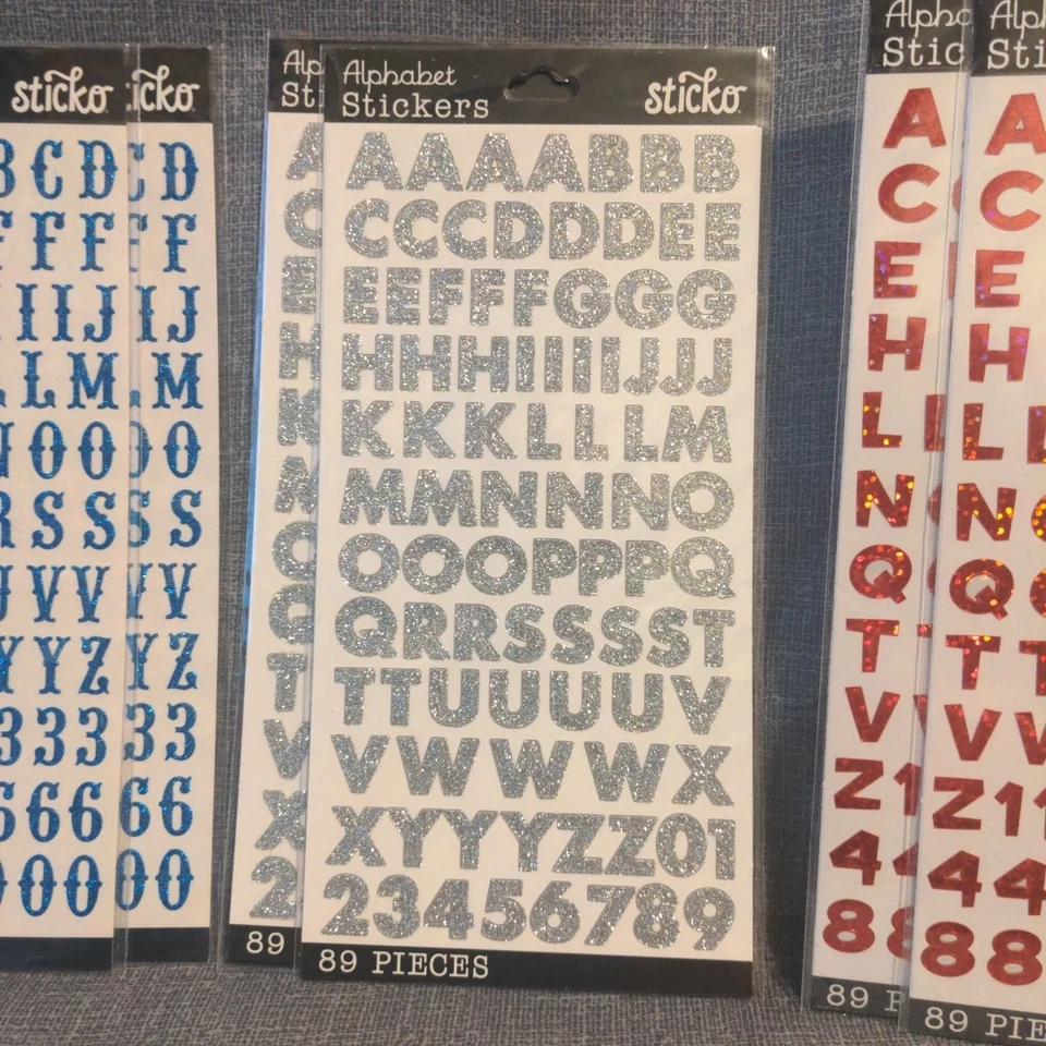 Alphabetical Stickers - Pack of 7 Sheets - NEW! - Uppercase & Lowercase Letters - Image 4 of 4