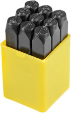 Number Metal Stamp Set, 5/16" 8Mm, Digital 0 to 9, Numbers Punch Set Wood Leathe