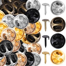 120 Sets Butterfly Clutch Pin Backs Iron Metal for Lapel Pins Crafts