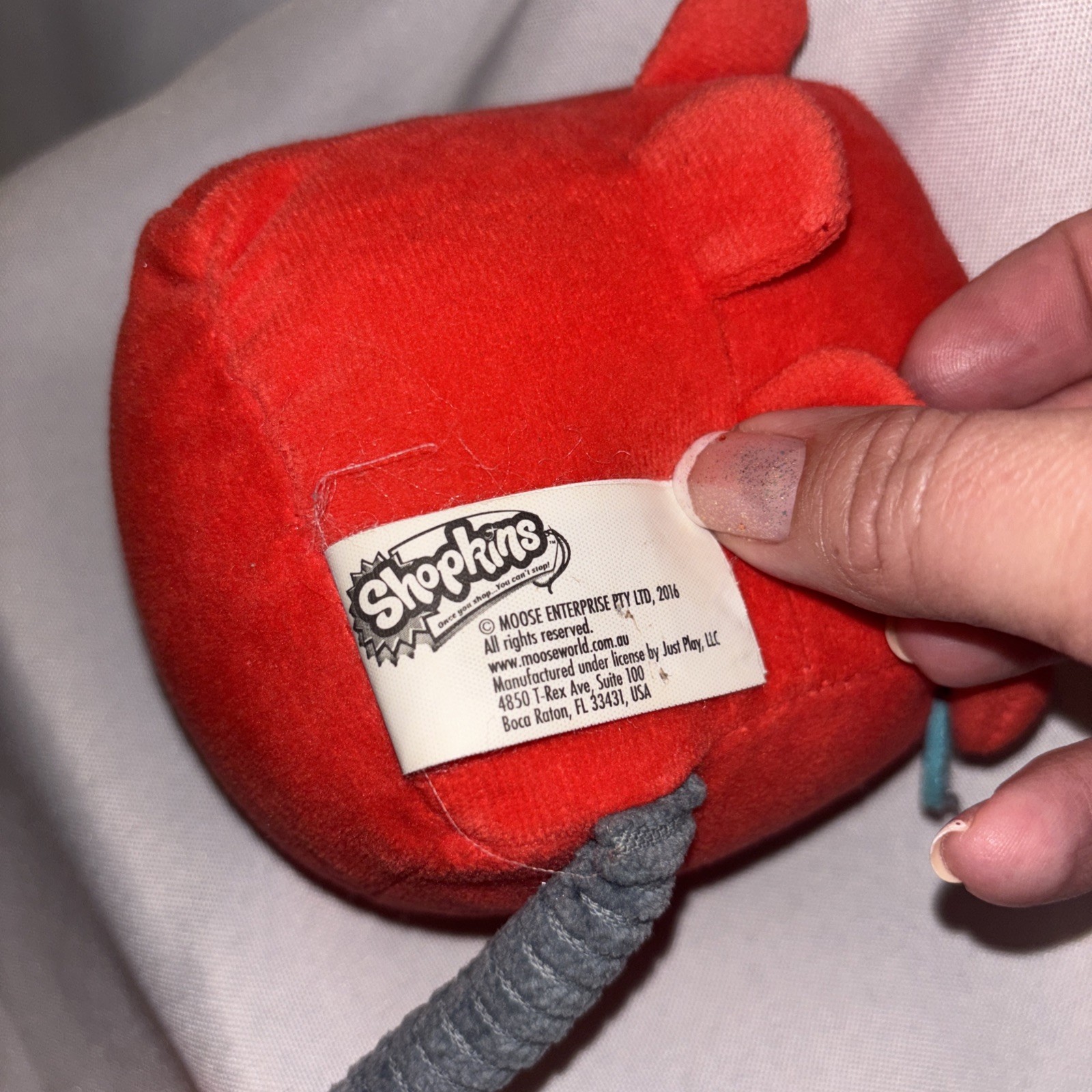 Shopkins Telephone Plush Chatter Toy Moose Enterprises Stuffed Animal 2016