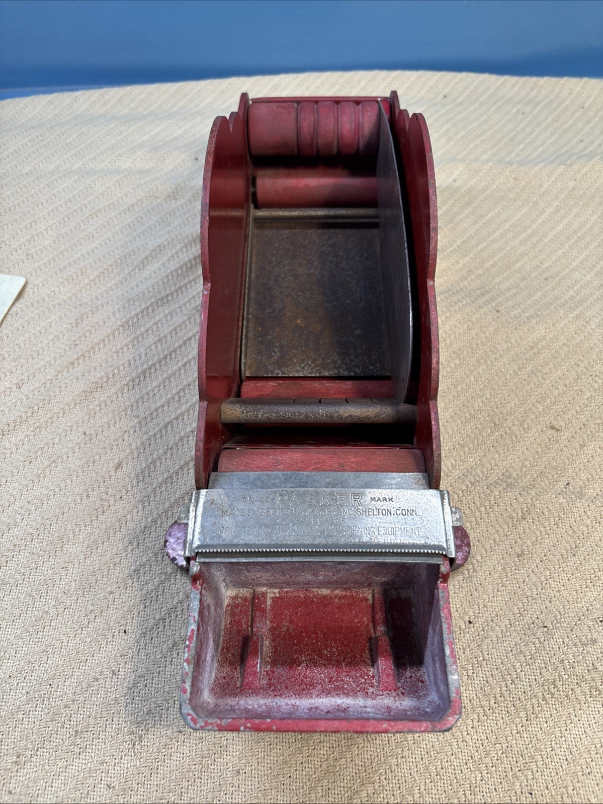 Vintage 1950s Better Pkg. Co. Industrial Tape Dispenser for Gummed Paper Tape