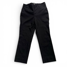 Chico's Elegant Black Pull on Capri Women  s Pants - 1 M 
