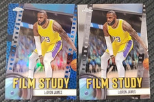 2025 Topps Chrome Lebron James Film Study Blue Refractor+Base LA Lakers #FS6